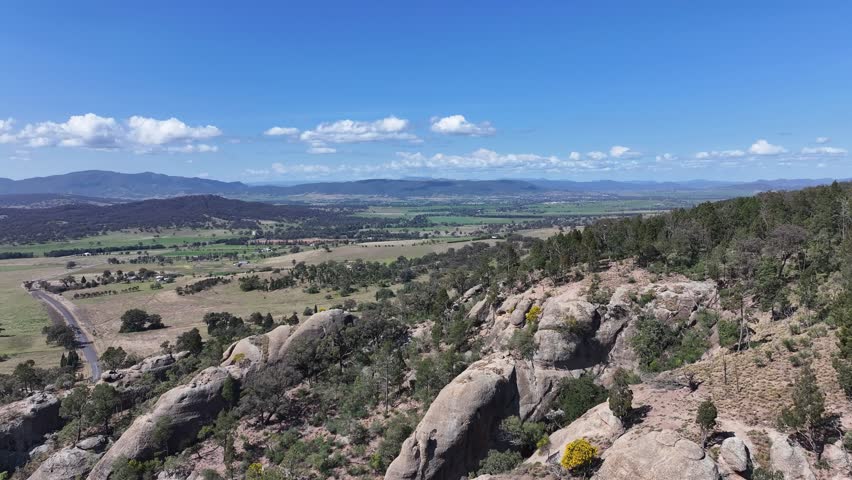 Spectacular aerial footage of Little Gap Scone NSW Australia