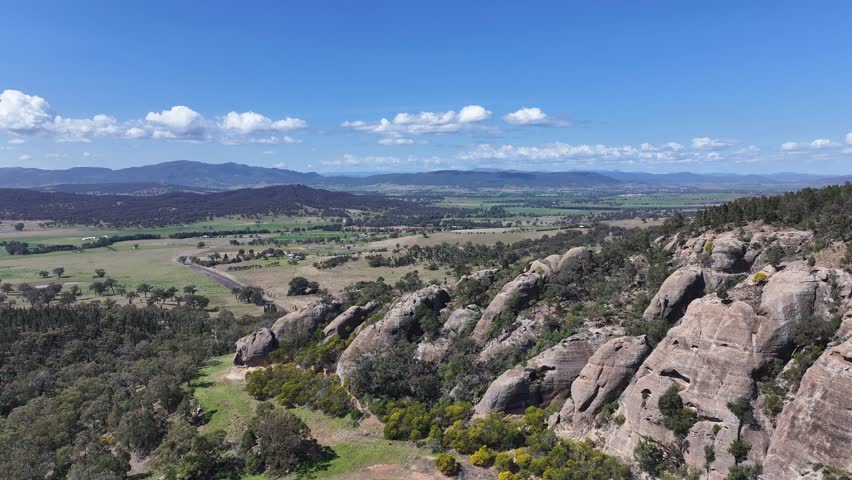 Spectacular aerial footage of Little Gap Scone NSW Australia