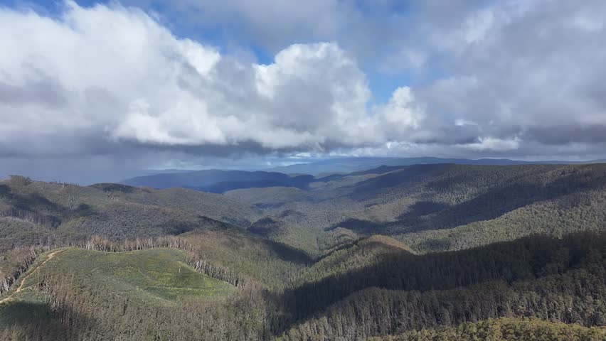 Cinematic 4K aerial footage of Matlock area Victoria Australia