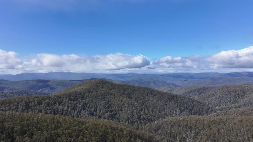 Cinematic 4K aerial footage of Matlock area Victoria Australia