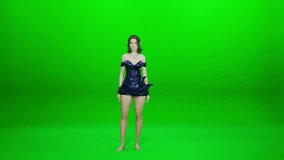 A powerful 3D animated video of a graceful female elf performing a dynamic dance and action sequence against a bright green screen. Perfect for fantasy, game projects, or VFX work. - Powered by Shutterstock - Get 15% off with code: PIKWIZARD15