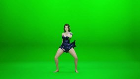 A powerful 3D animated video of a graceful female elf performing a dynamic dance and action sequence against a bright green screen. Perfect for fantasy, game projects, or VFX work. - Powered by Shutterstock - Get 15% off with code: PIKWIZARD15