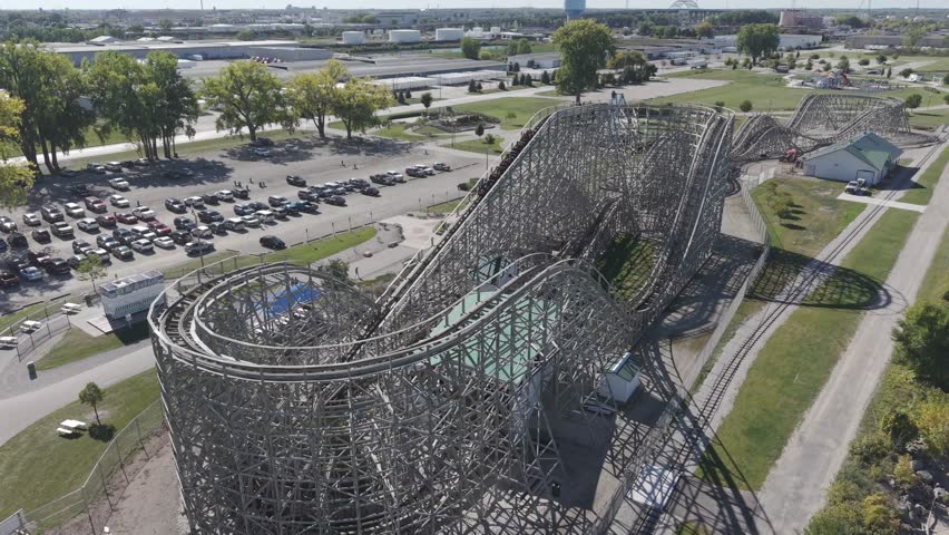 Located in Green Bay, Wisconsin, the Zippin Pippin Roller Coaster is one of the oldest existing wooden roller coasters in the United States.