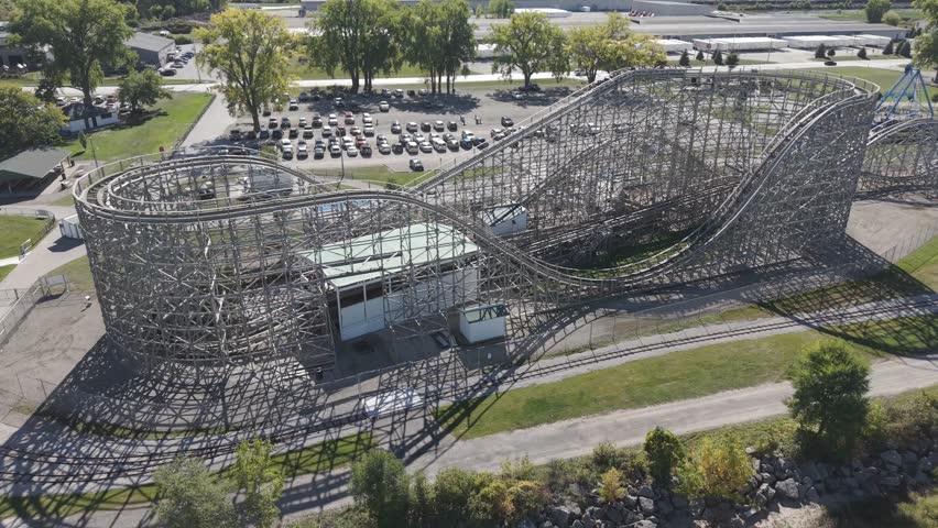 Located in Green Bay, Wisconsin, the Zippin Pippin Roller Coaster is one of the oldest existing wooden roller coasters in the United States.