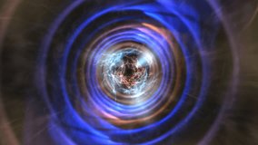 Futuristic Blue Vortex Tunnel With Spiraling Lights. A deep blue vortex tunnel spirals inward, creating a dynamic portal like effect. Ideal for sci‑fi scenes, digital transitions, and fantasy concepts - Powered by Shutterstock - Get 15% off with code: PIKWIZARD15