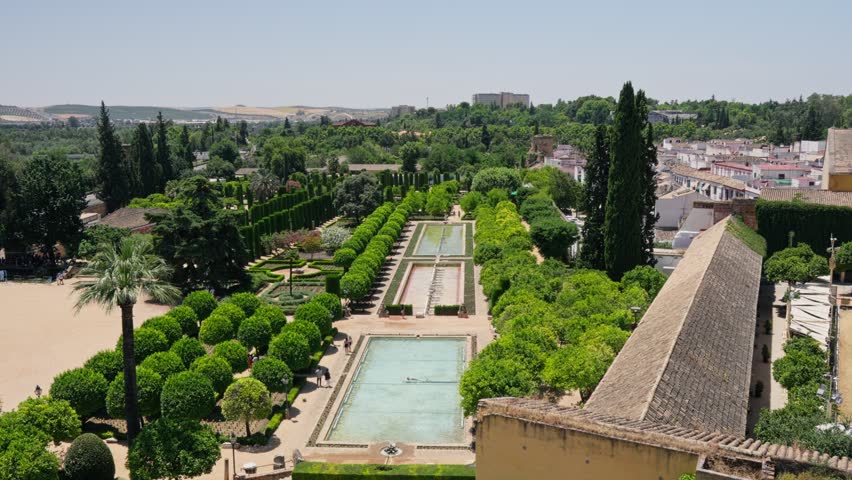 Explore the lush gardens of a historic Spanish palace