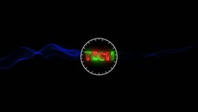 Digital Technology Network with Icons and Central Word TECH in Neon Glow connection data - Powered by Shutterstock - Get 15% off with code: PIKWIZARD15