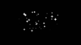 White glowing stars sparkle, blinking retro vector stars and dots, twinkling starry night sky, looping animation, doodle glitter trail, twinkle magic dust animation, shimmer particle on black screen - Powered by Shutterstock - Get 15% off with code: PIKWIZARD15