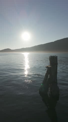 Pacific view at sunset in Canada