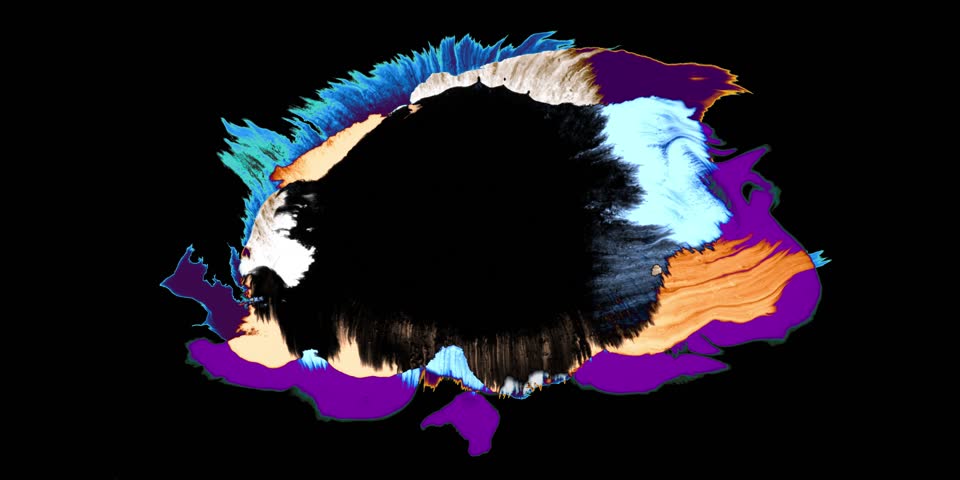 ink transition splatter blot spreading left to right turbulent moving abstract painting animation background new cool nice motion dynamic beautifu