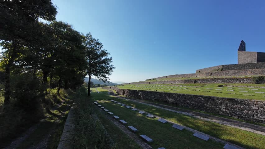 Second World War german cemetery in Italy. Passo della Futa, Florence province