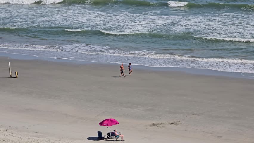 Myrtle Beach, South Carolina – a famous coastal resort city known for its wide sandy beaches, Atlantic Ocean views, boardwalk, lively nightlife, and family-friendly vacation atmosphere.