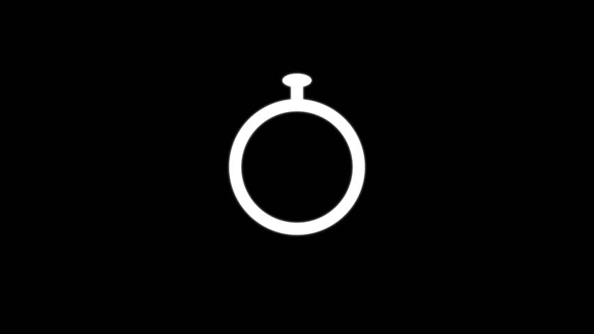 Analog of simple clean timer motion graphic , in and out, fill up the circle pie, exercise pause, Modern flat design of countdown animation.Animated of circle loading icon .