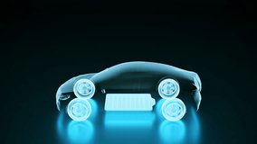 Electric Vehicle fully charging battery using DC fast charger, smart information EV power station status display, futuristic design hybrid car power level indicator UI interface 3d rendering - Powered by Shutterstock - Get 15% off with code: PIKWIZARD15