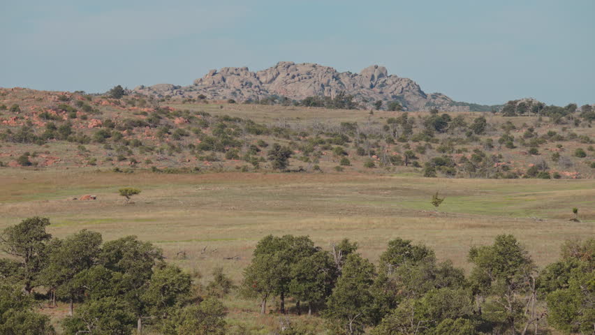 Wichita Mountains Valley in Oklahoma