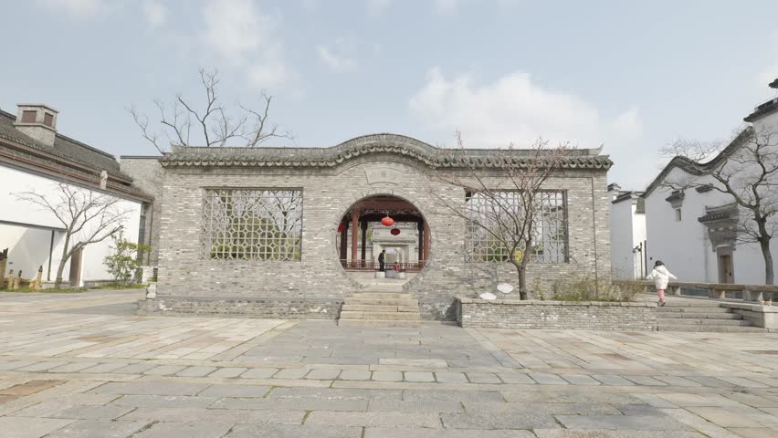 Shanghai, China - March 8th 2022: scenery inside The Guangfulin site 