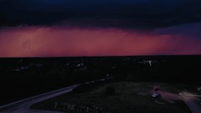 Powerful conceptual drone shot of a single bolt of electricity hitting the ground, representing shock, power, or destiny. - Powered by Shutterstock - Get 15% off with code: PIKWIZARD15