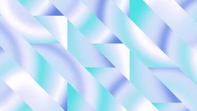 A vibrant and seamlessly looping abstract motion background featuring a pattern of diagonal geometric stripes and prisms. Pastel blue, cyan, and lavender colors shift and fade through the interlocking - Powered by Shutterstock - Get 15% off with code: PIKWIZARD15