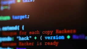 Close up of computer monitor screen with programming code, hacker background, software development, cyber security, coding technologies and digital innovation concept - Powered by Shutterstock - Get 15% off with code: PIKWIZARD15
