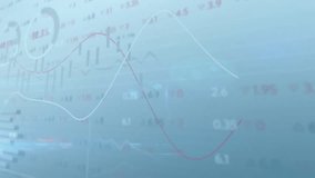 Fading data overlays over clouds, dual lines moving with pulsing bars illustrating market trends. Abstract, data visualization, market analysis, financial forecasting, futuristic, digital interface, - Powered by Shutterstock - Get 15% off with code: PIKWIZARD15