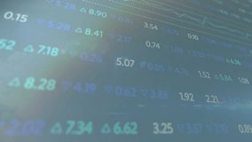 Sunrise spawning clouds drifting and financial data fading scrolling updating showing market trends. Cloudscape, data visualization, skyscraper, analytics, finance, abstract, technology - Powered by Shutterstock - Get 15% off with code: PIKWIZARD15