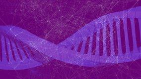 On start 3D DNA helix rotating and shifting sideways while code scrolling illustrating data network. Futuristic, technological, abstract, digital, innovation, science, connectivity - Powered by Shutterstock - Get 15% off with code: PIKWIZARD15
