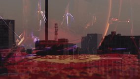 Music drummer tapping snare initiating overlay pulsing, city lights flickering for dusk jam. Urban, nightlife, rhythm, performance, creative, mood, atmospheric - Powered by Shutterstock - Get 15% off with code: PIKWIZARD15