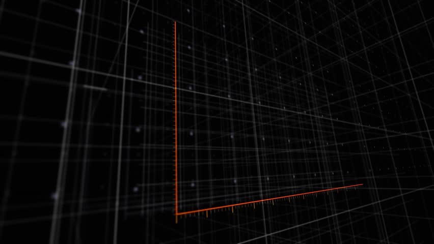 Hand sliding bar chart into view on 3D grid visualizing declining trend with brain bulb. Data visualization, digital analytics, futuristic design, innovation, technology, progress, inspiration - Powered by Shutterstock - Get 15% off with code: PIKWIZARD15