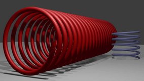 Animated shock absorber moving in red - Powered by Shutterstock - Get 15% off with code: PIKWIZARD15