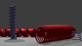 Animated shock absorber moving in red - Powered by Shutterstock - Get 15% off with code: PIKWIZARD15