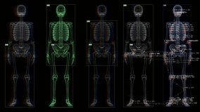 Scanning and tracking of the human skeleton in the matrix is ideal for games and futuristic interfaces. - Powered by Shutterstock - Get 15% off with code: PIKWIZARD15