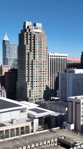 City of Raleigh, North Carolina, Urban Landscape, Skyline Panorama with Clouds