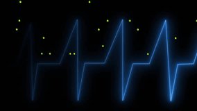 Upon flat pause, neon-blue waveform rising, falling as green binary streaming visualizing data. Technology, data, digital, futuristic, cyber, innovation, cybersecurity - Powered by Shutterstock - Get 15% off with code: PIKWIZARD15