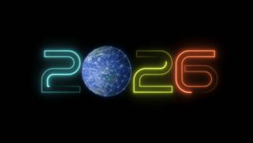 An animated 2026 number with a globe and data connections. Represents global communication, worldwide business, big data and futuristic technology concepts. - Powered by Shutterstock - Get 15% off with code: PIKWIZARD15