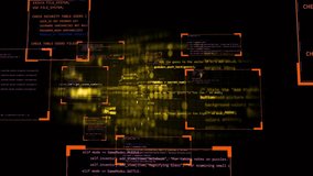 Yellow code background animation with developing source code. Ai creating website or small video game - Powered by Shutterstock - Get 15% off with code: PIKWIZARD15