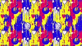 Retro nightclub pattern with floating disco balls, shining lights, party confetti, and cocktails. The seamless composition glows with elegant glamour and vibrant nightlife energy. Horizontal Motion. - Powered by Shutterstock - Get 15% off with code: PIKWIZARD15