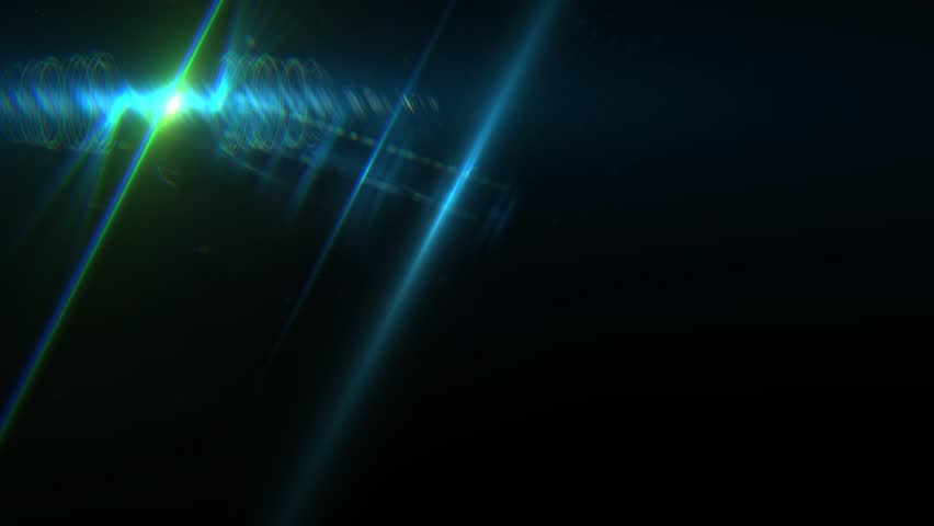Turning Lens Flare with Moving Centre - Abstract Motion Background
