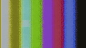 SMPTE Color Bars with VHS Glitch - Retro Test Screen with Signal Distortion and Light Flicker - Powered by Shutterstock - Get 15% off with code: PIKWIZARD15