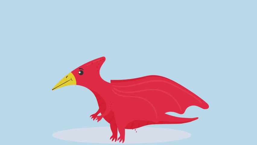 Charming looping video background featuring a cute pink dinosaur in a playful prehistoric landscape, perfect for kids’ content, educational projects, fantasy themes, cartoons, gaming intros, and creat