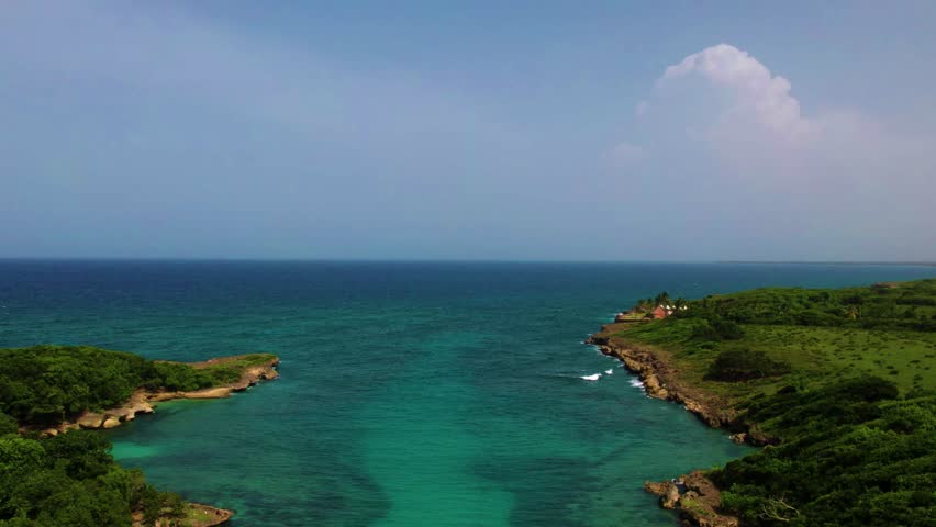 Diamond beach bay in the province Maria Trinidad Sanchez Dominican Republic November 14, 2024