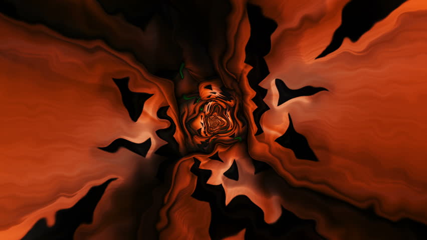 Halloween Pumpkins on the Tunnel Walls Animation, Background, Loop
