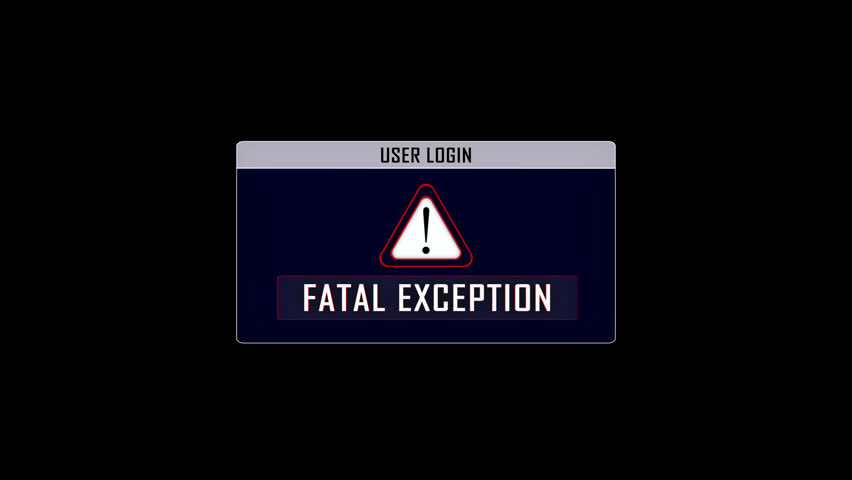 FATAL EXCEPTION Text Animation and Loading Bar, Alpha Channel and Overlay, Loop
