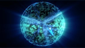 An energy sphere within which lightning bolts of electrical discharges occur.
 - Powered by Shutterstock - Get 15% off with code: PIKWIZARD15
