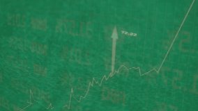 Chart lines fluctuating on green felt, banknotes stacking and chips falling showing market growth. Financial, investment, trading, gambling, casino, liquidity, wealth - Powered by Shutterstock - Get 15% off with code: PIKWIZARD15