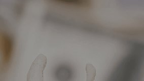 Fading transparent grid overlay updating tickers and charts while revealing US dollar stacks. Finance, investment, data visualization, digital interface, currency, economic, analytics - Powered by Shutterstock - Get 15% off with code: PIKWIZARD15