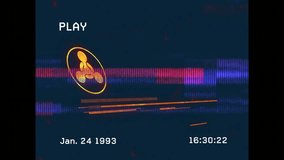 Retro UI appearing bar flickering RTJ changing into red alert banner signaling immediate action. Futuristic, technology, digital, interface, glitch, warning, emergency - Powered by Shutterstock - Get 15% off with code: PIKWIZARD15