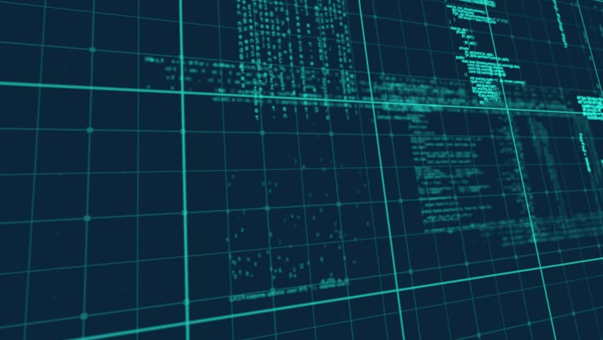 Cascading code streams on grid initiating HIGH SCORE reveal, cubes orbiting as letters dissolving. Cyber, futuristic, digital, technology, abstract, innovation, gaming - Powered by Shutterstock - Get 15% off with code: PIKWIZARD15