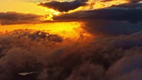 Atmospheric Sunset Sky With Vivid Golden Light. Timelapse - Powered by Shutterstock - Get 15% off with code: PIKWIZARD15