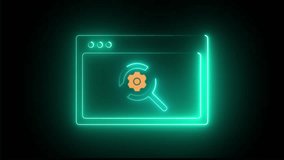 Neon-Glowing Research Icon Representing SEO, Website Ranking, Search Engine Optimization, Digital Marketing, Analytics, and Online Performance Concept - Powered by Shutterstock - Get 15% off with code: PIKWIZARD15