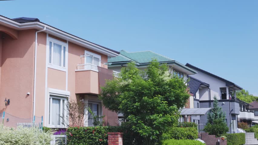 A quiet and beautiful Japanese residential area
